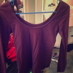 Long sleeve crop top